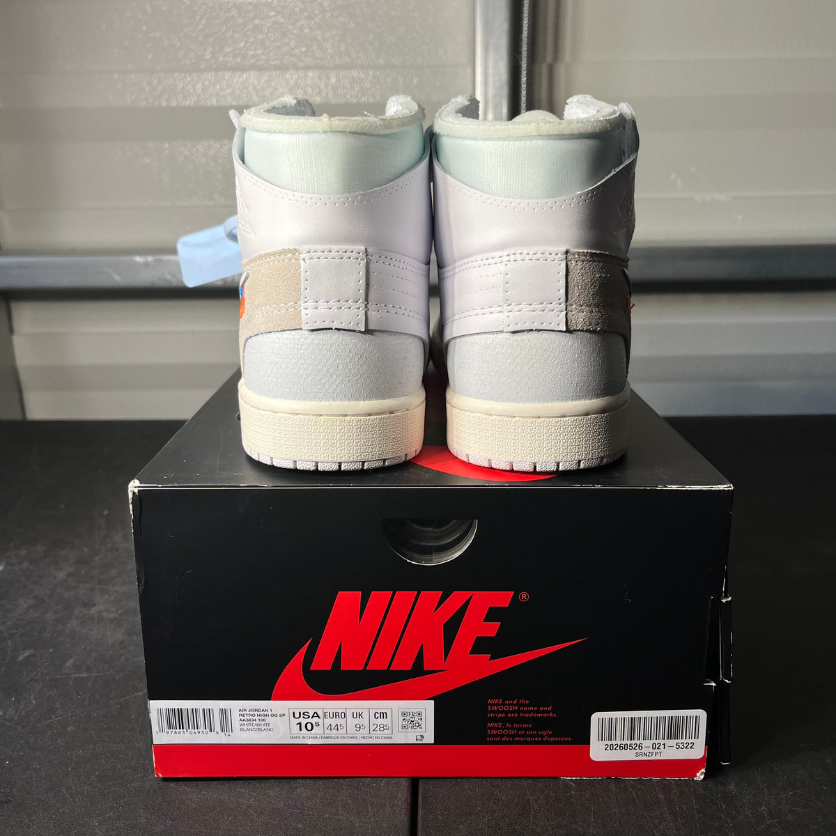 Size 10.5 - AJ 1 Off White Alaska