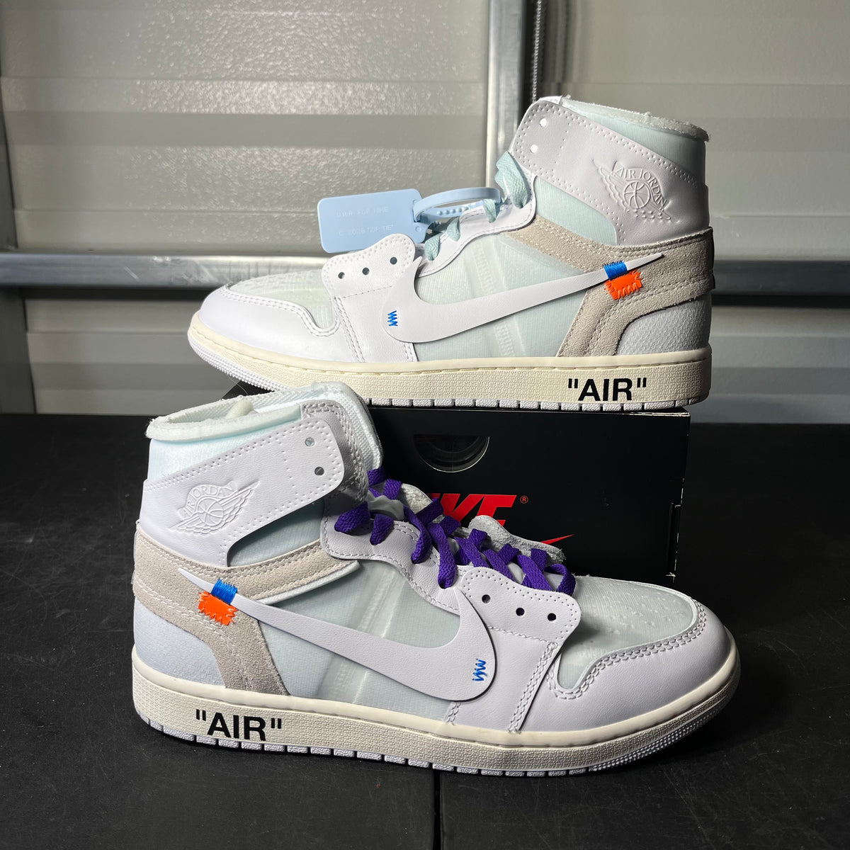 Size 10.5 - AJ 1 Off White Alaska