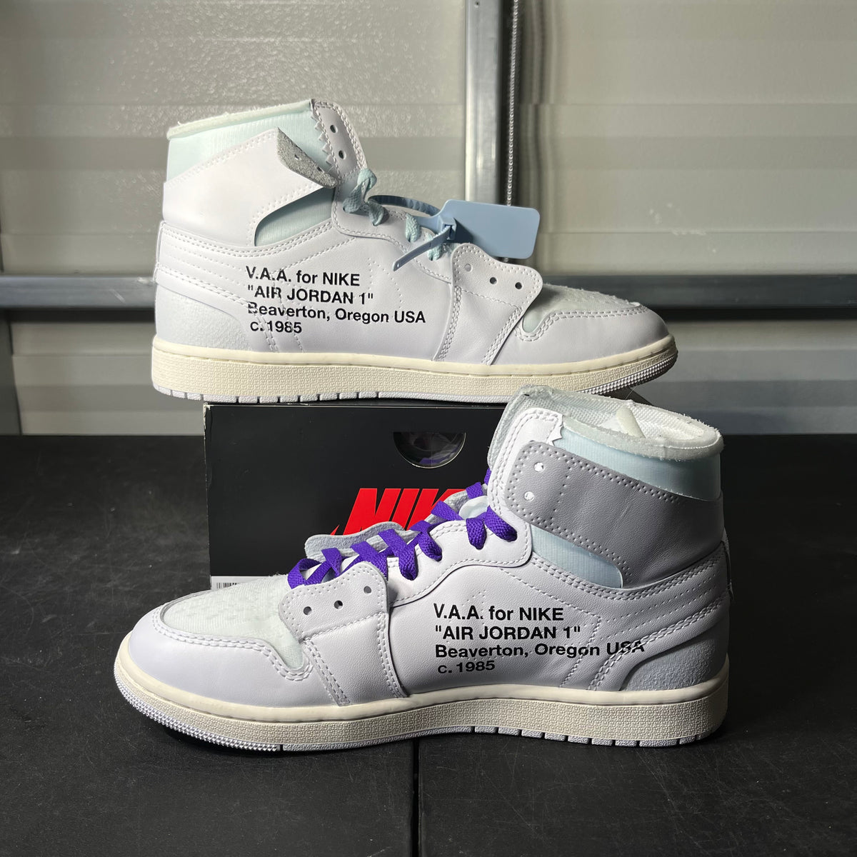 Size 10.5 - AJ 1 Off White Alaska