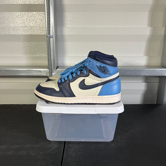 Size 10 - AJ 1 Retro High Obsidian UNC