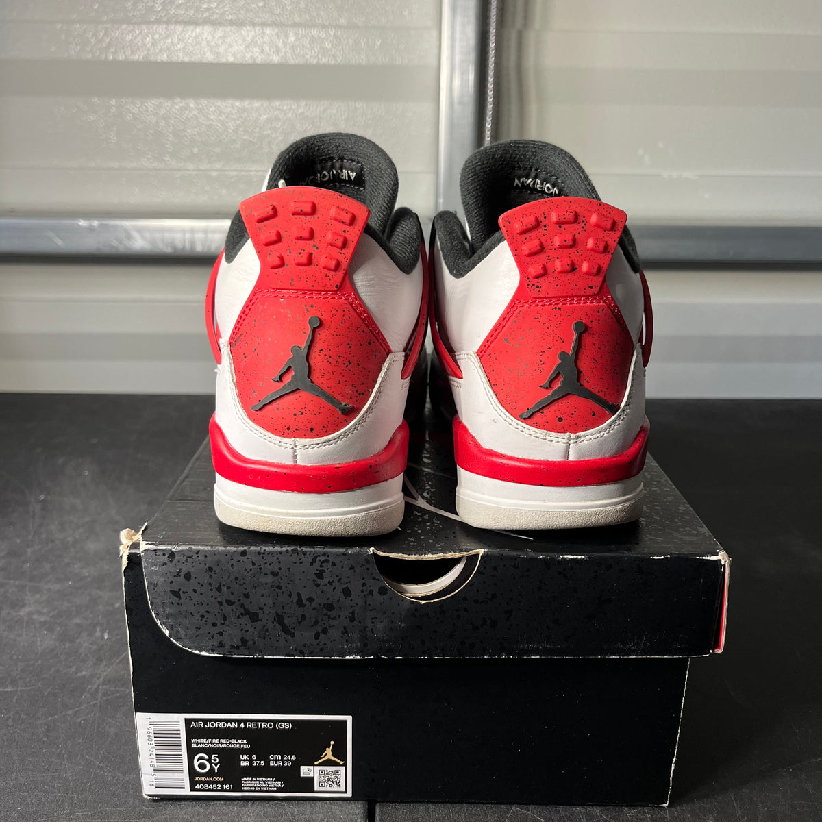 Size 6.5Y - AJ 4 Red Cement
