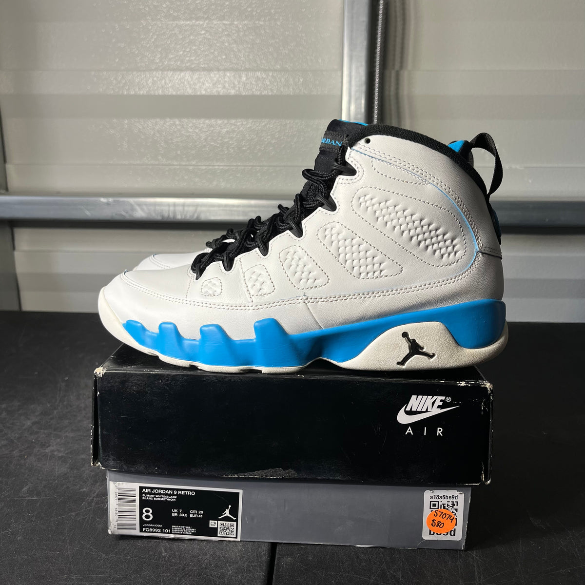 Size 8 - AJ 9 Powder Blue