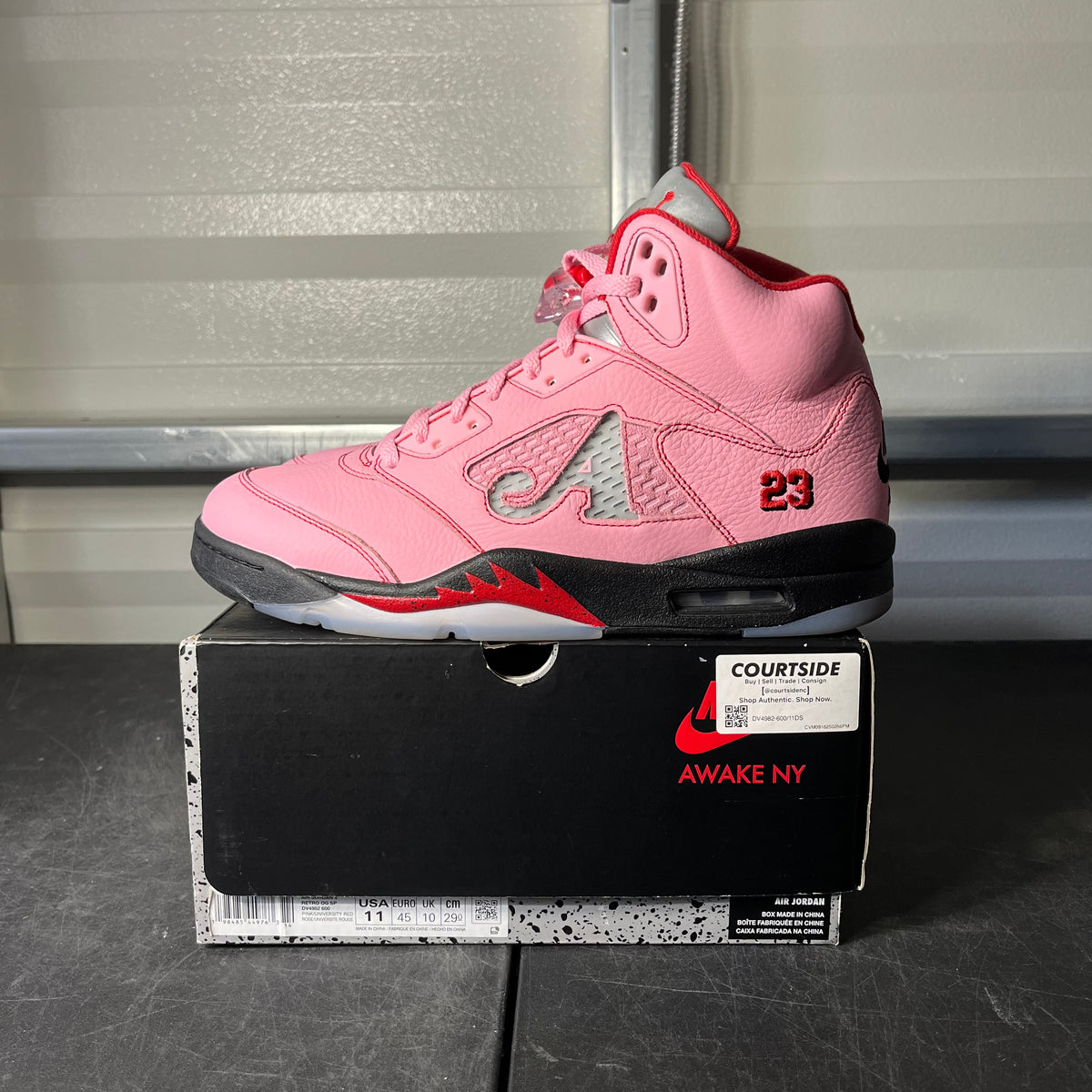 Size 11 - AJ 5 Awake NY Artic Pink