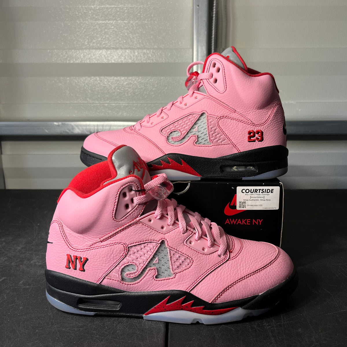 Size 11 - AJ 5 Awake NY Artic Pink
