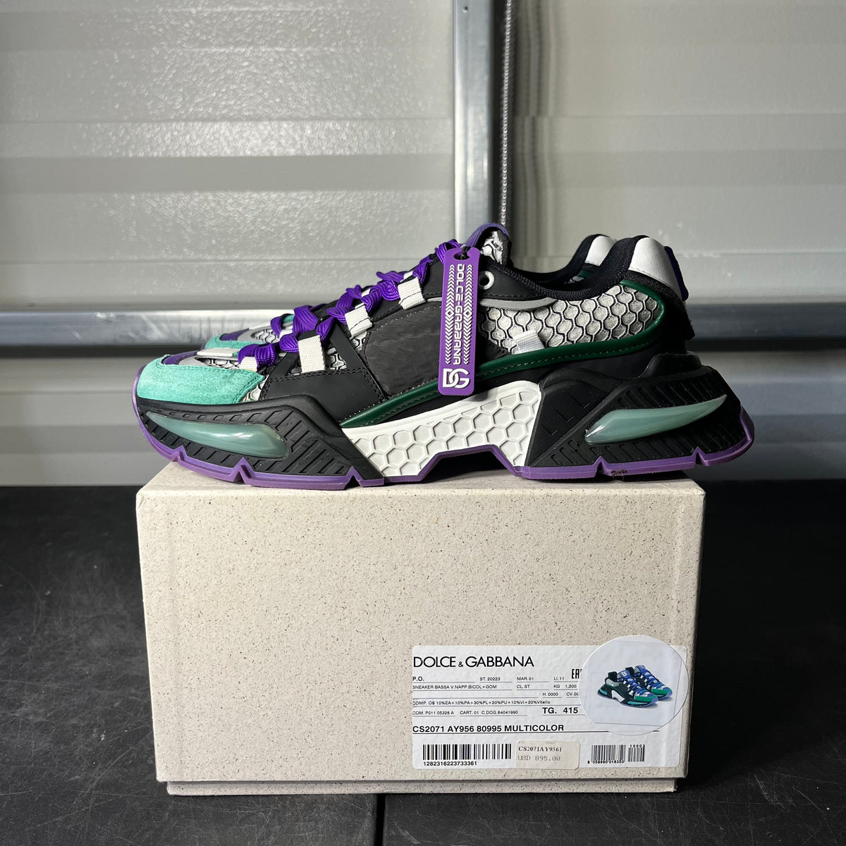 Size 8 - Dolce & Gabbana Black and Purple