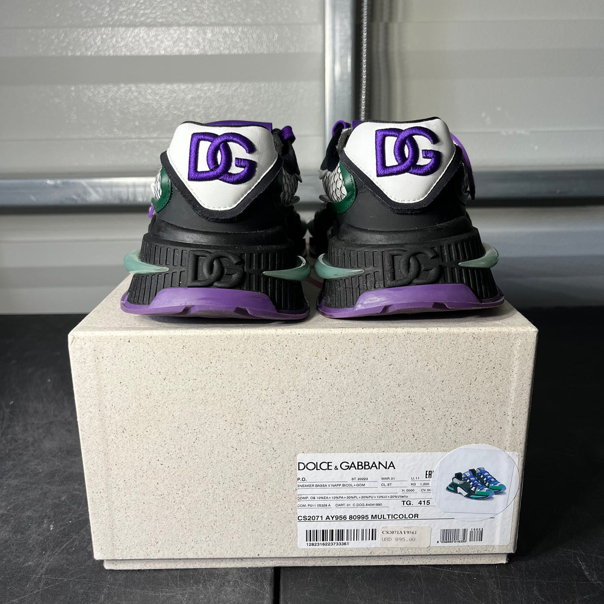Size 8 - Dolce & Gabbana Black and Purple