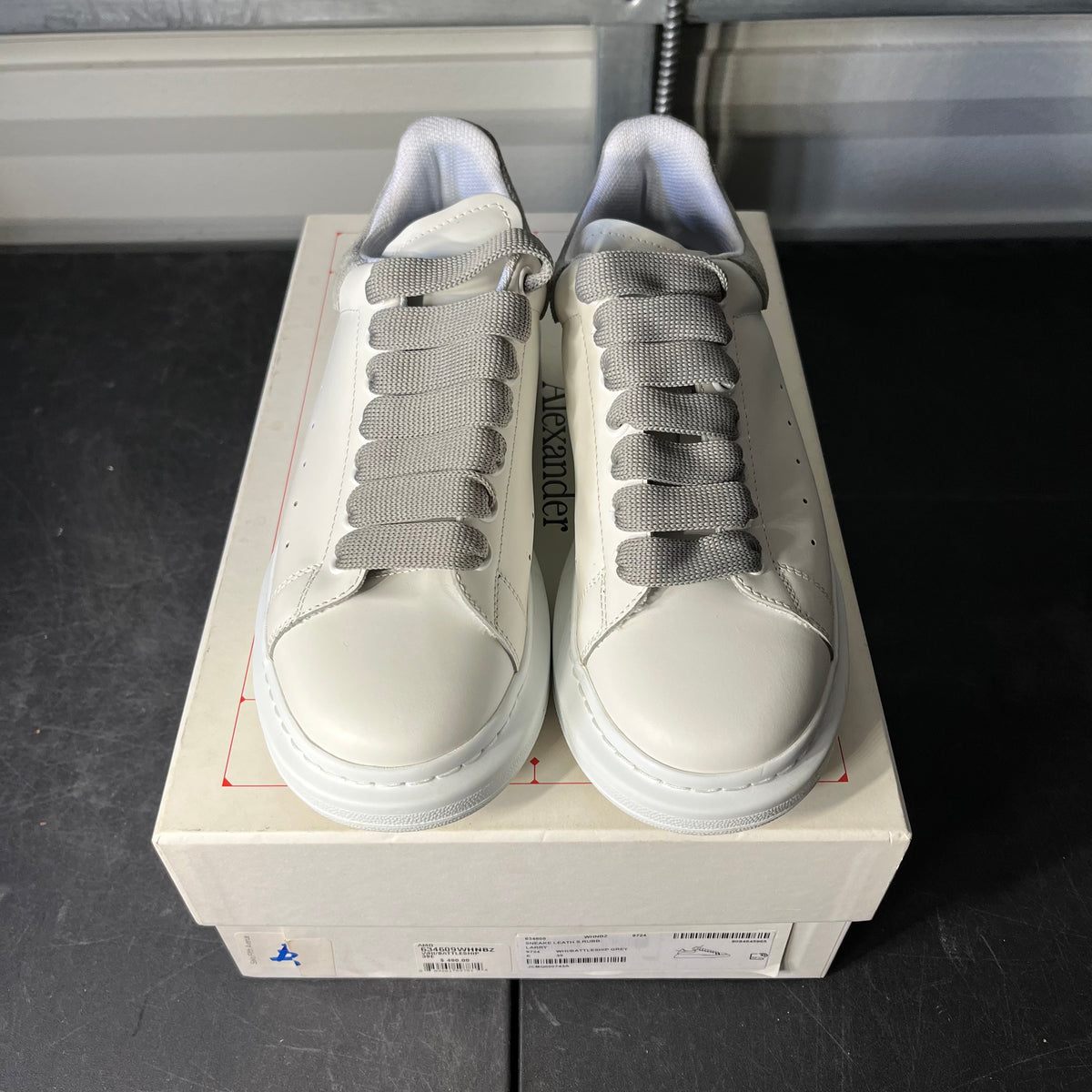 Size 6 - Alexander McQueen Oversized White Grey