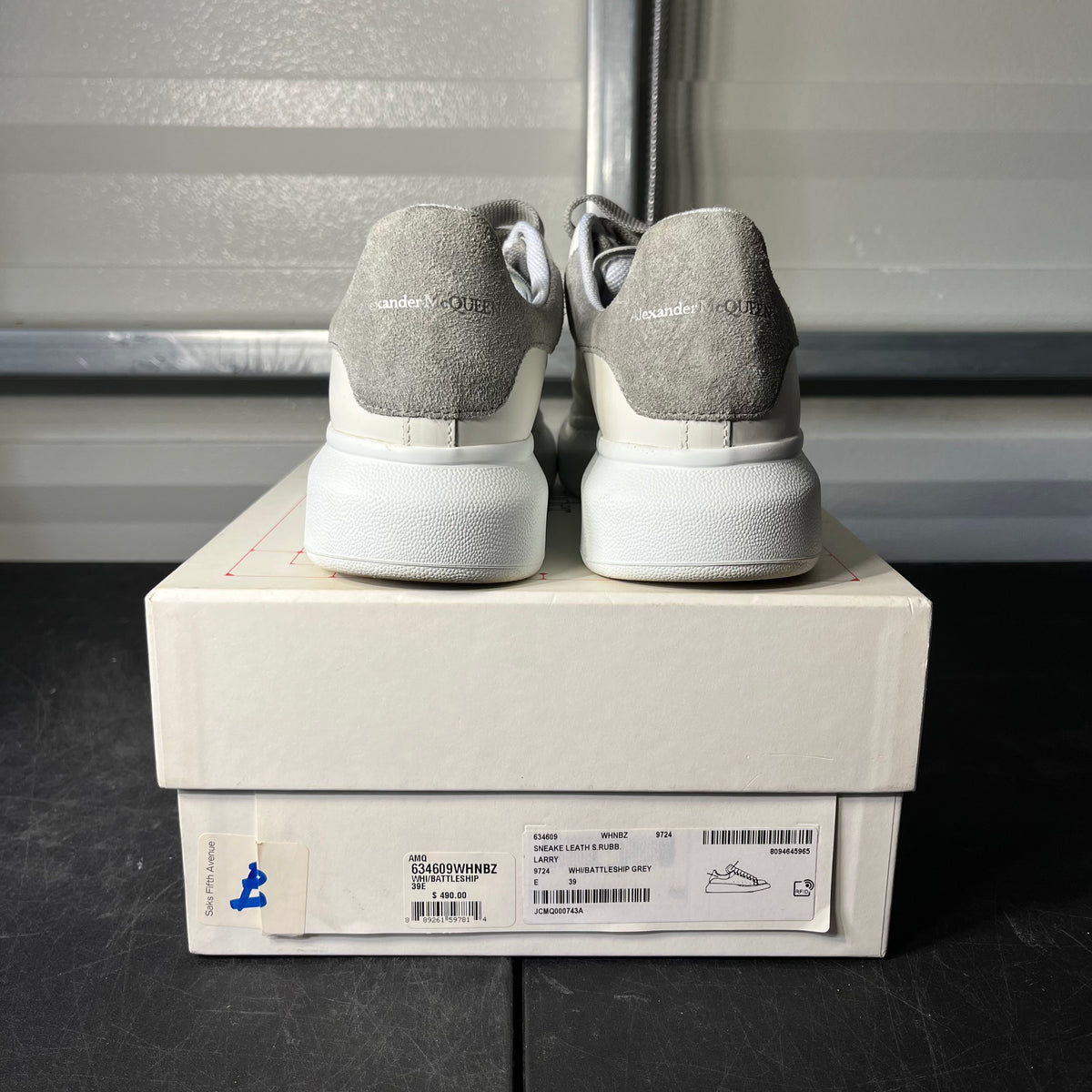 Size 6 - Alexander McQueen Oversized White Grey