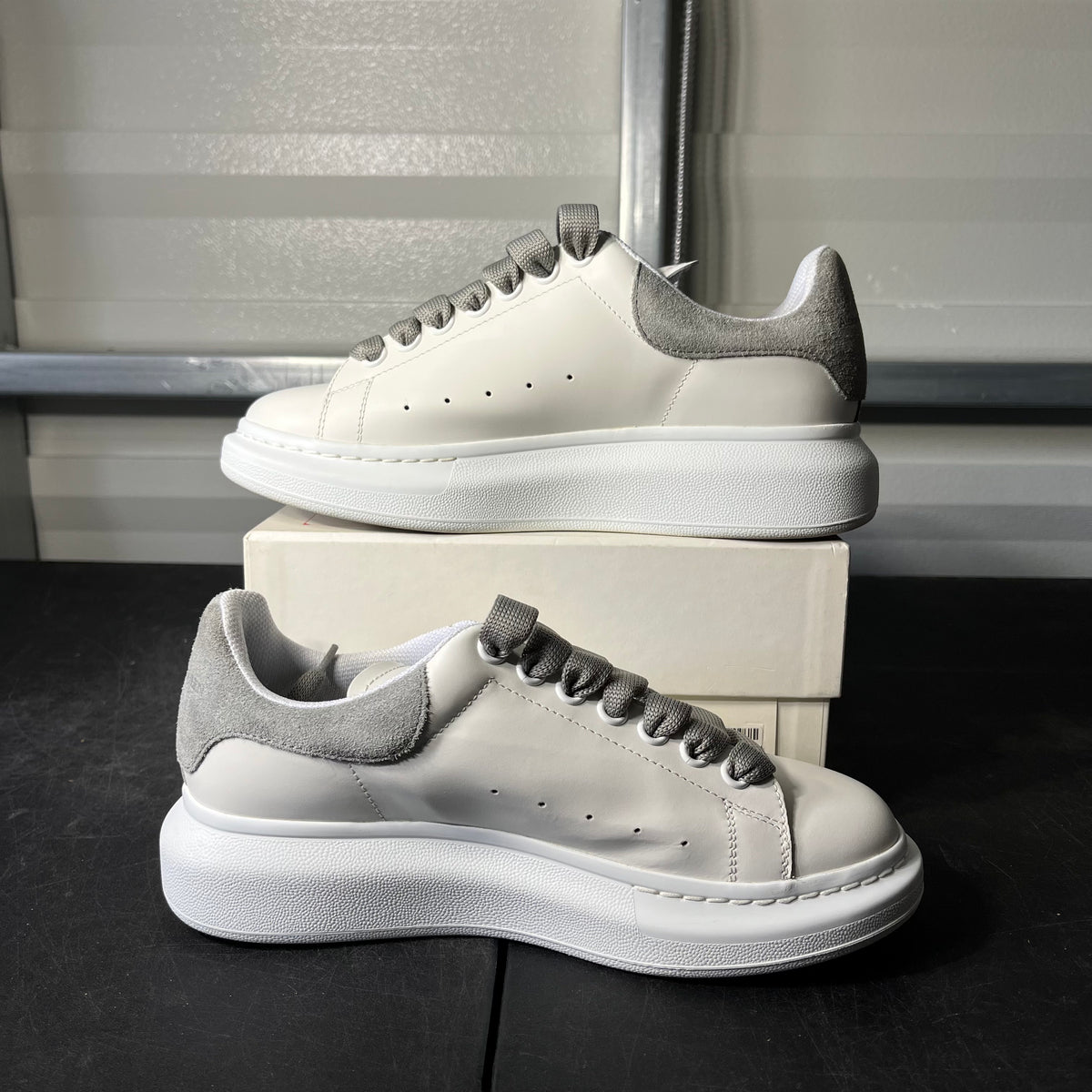 Size 6 - Alexander McQueen Oversized White Grey
