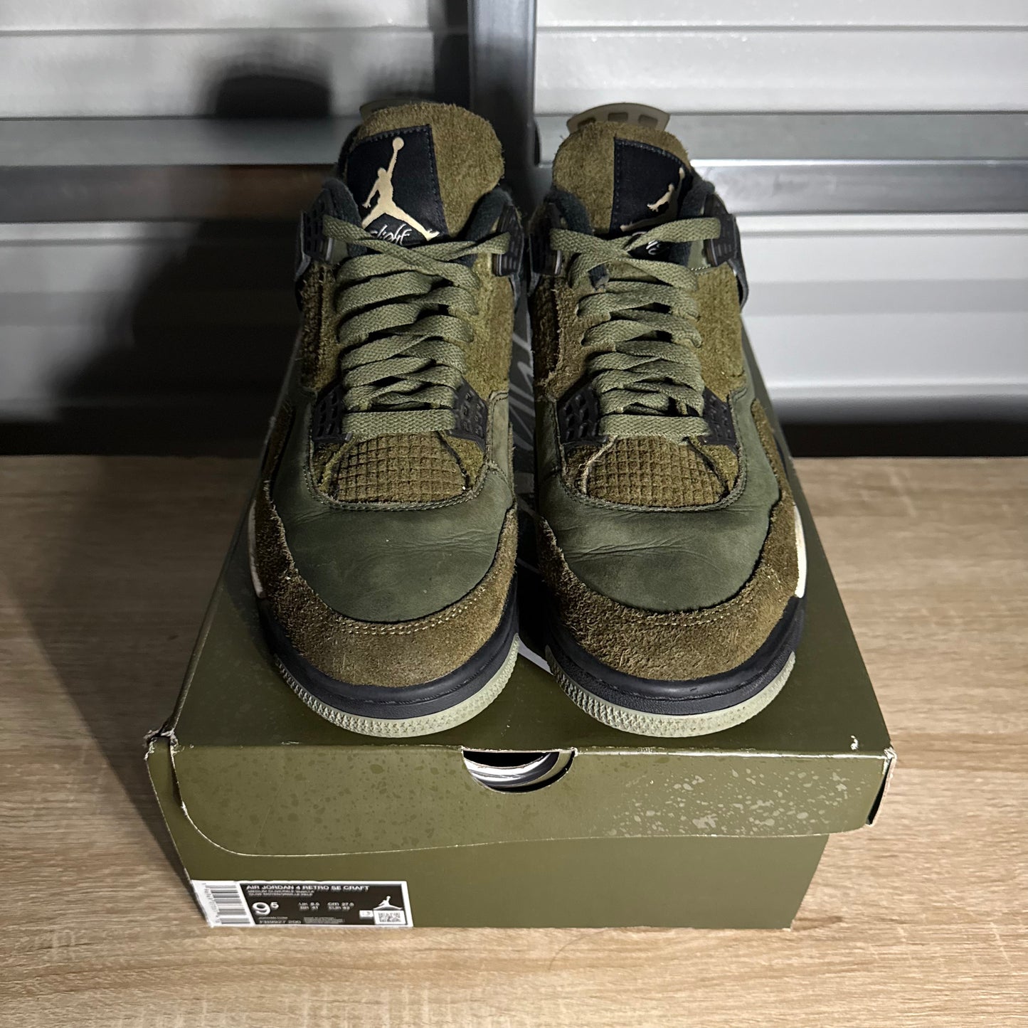 Size 9.5 - AJ 4 Retro SE Craft Medium Olive