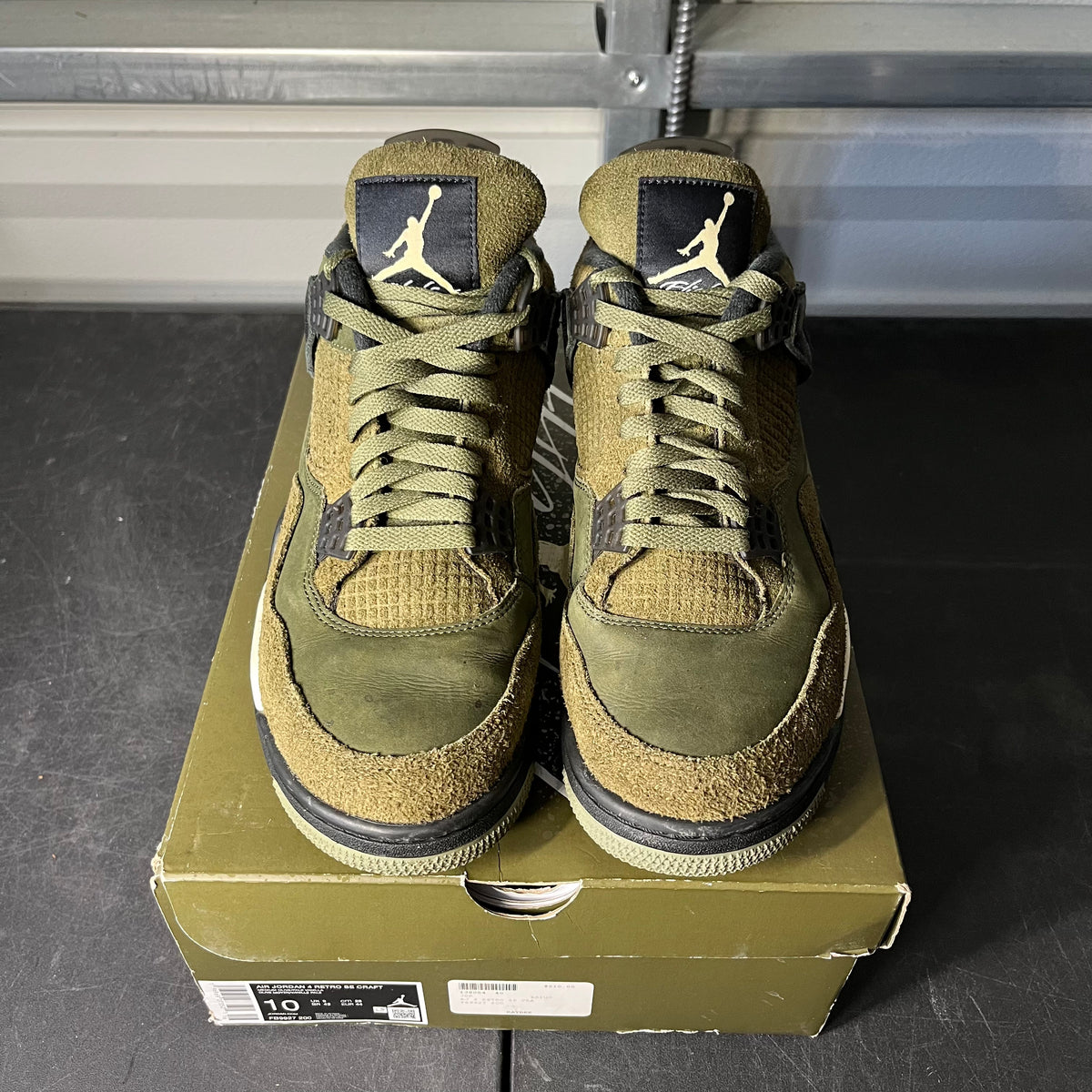 Size 10 - AJ 4 Craft Olive