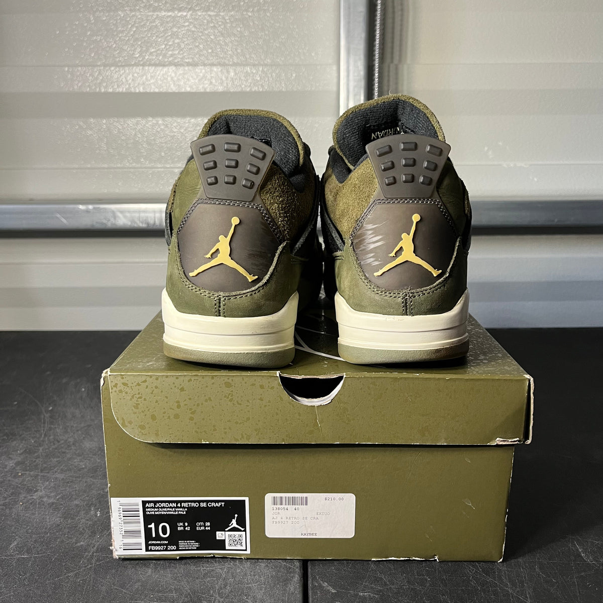 Size 10 - AJ 4 Craft Olive