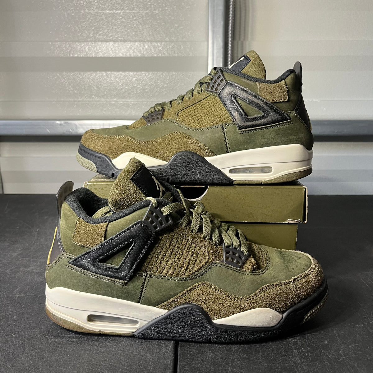 Size 10 - AJ 4 Craft Olive