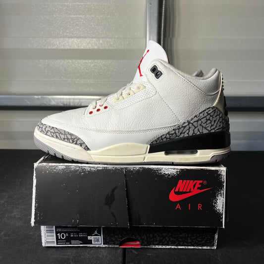 Size 10.5 - AJ 3 Reimagined White Cement