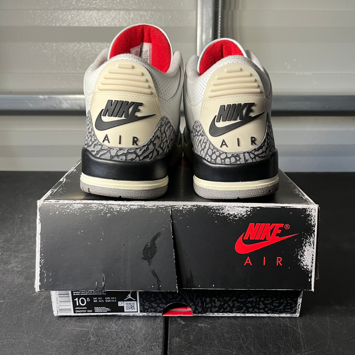 Size 10.5 - AJ 3 Reimagined White Cement