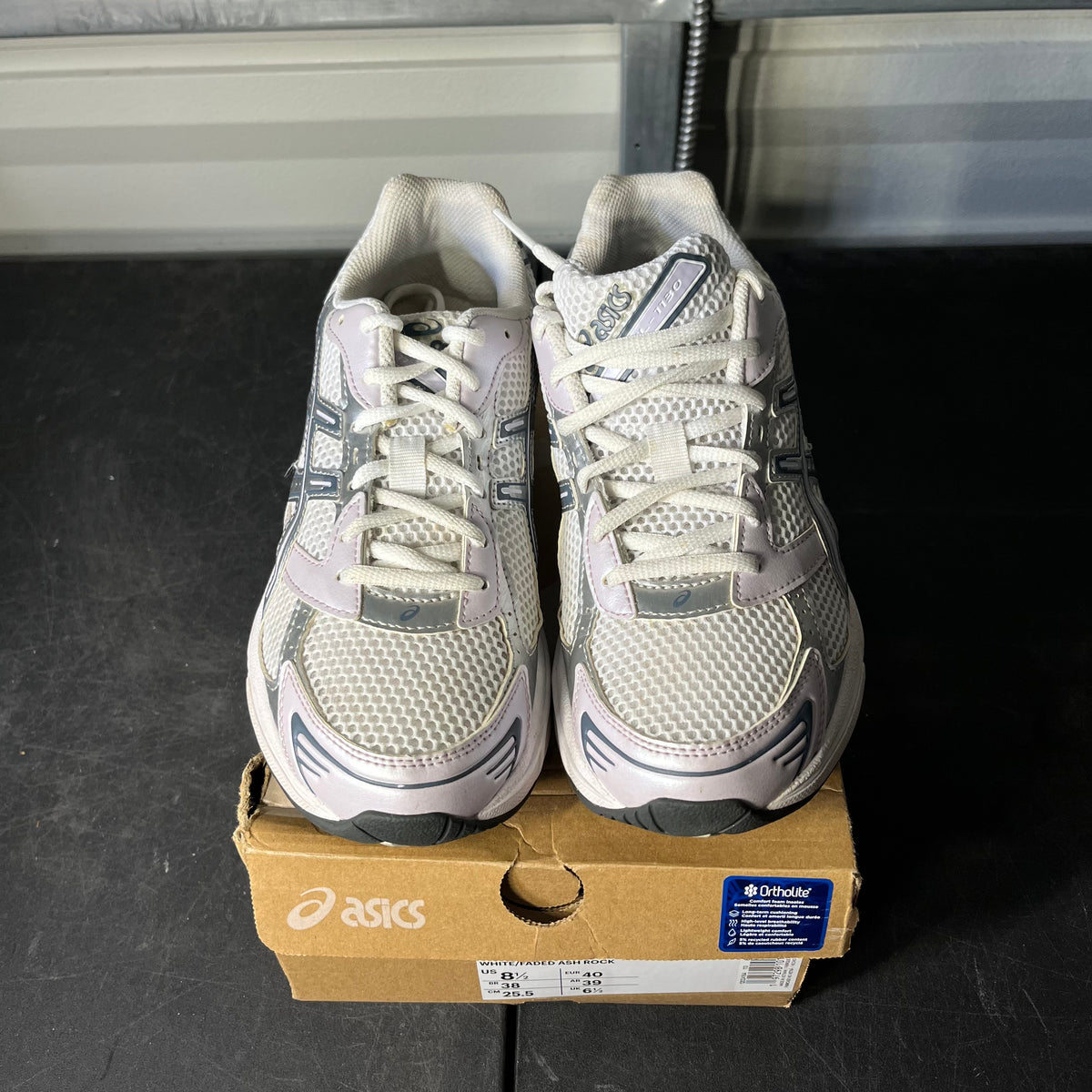 Size 8.5W - ASICS White Faded Ash Rock