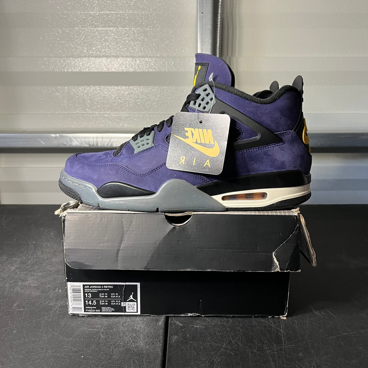 Size 13 - AJ 4 Laker