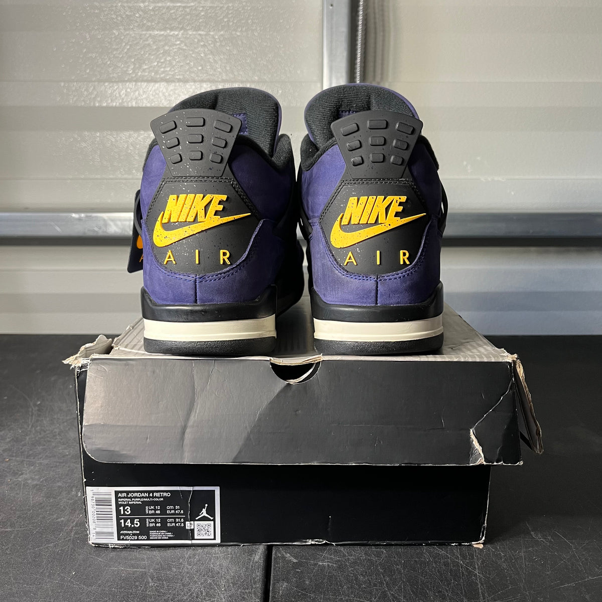 Size 13 - AJ 4 Laker