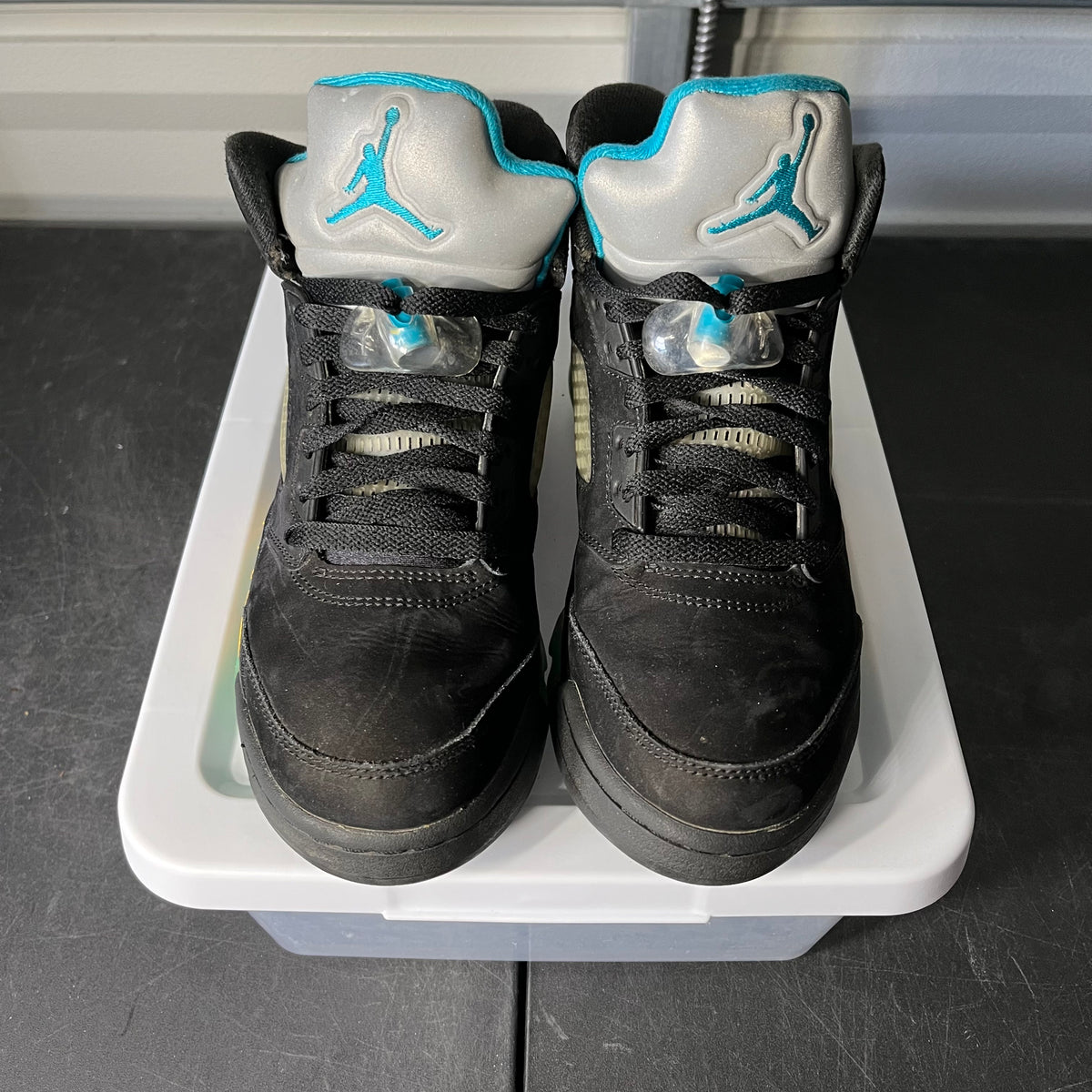 Size 8 - AJ 5 Aqua