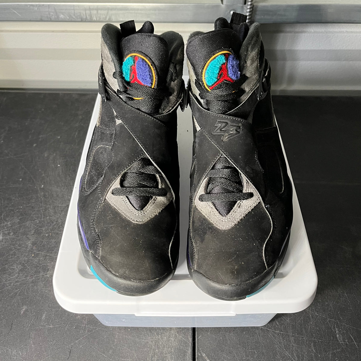 Size 12 - AJ 8 Aqua