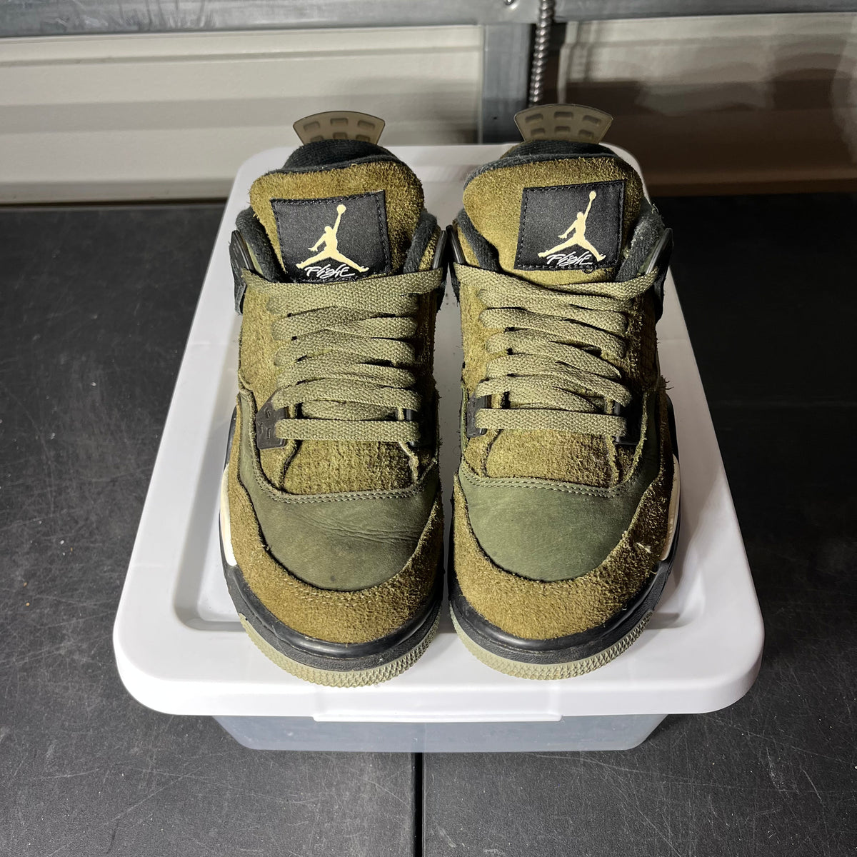 Size 6 - AJ 4 Olive