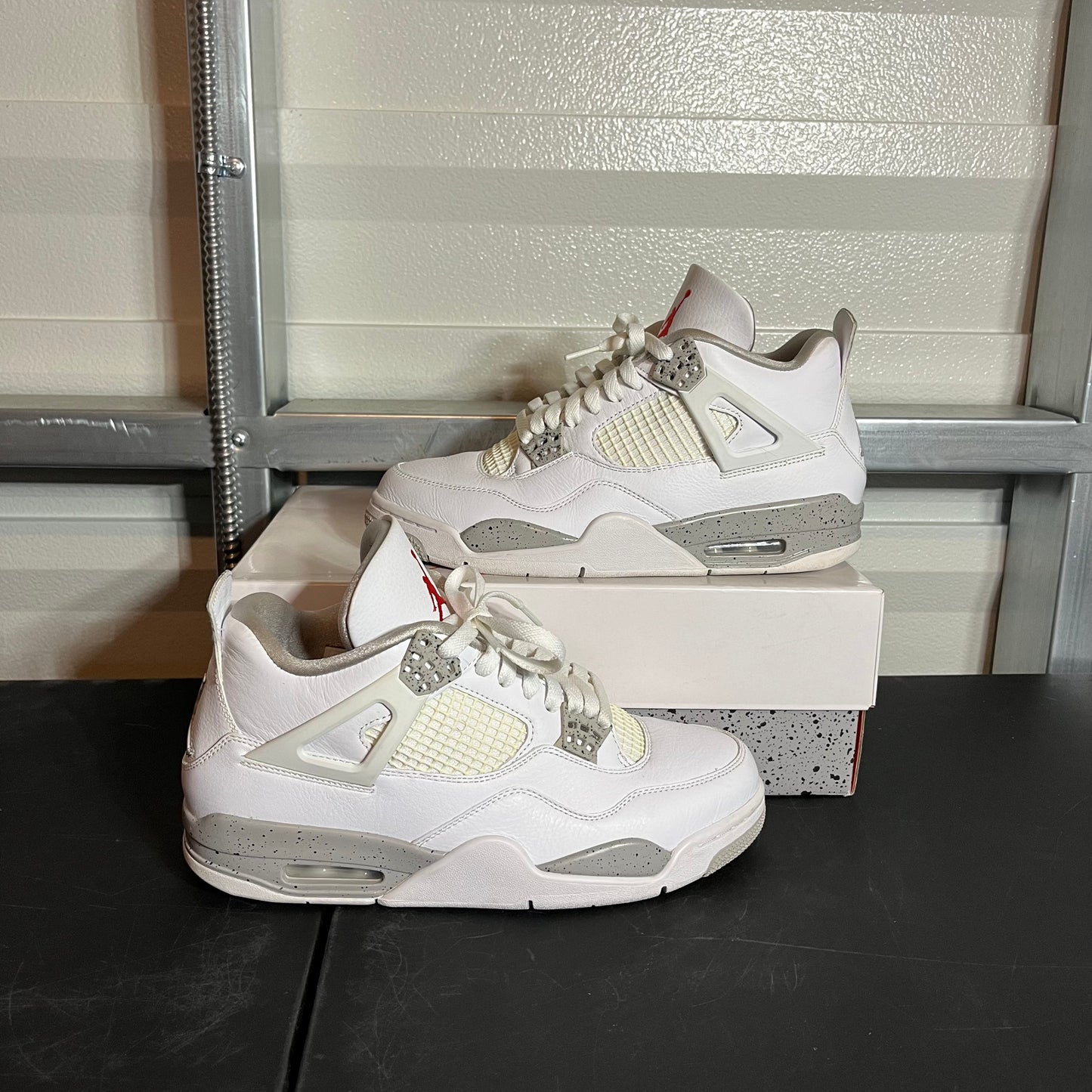 Size 8.5 - AJ 4 Retro White Oreo