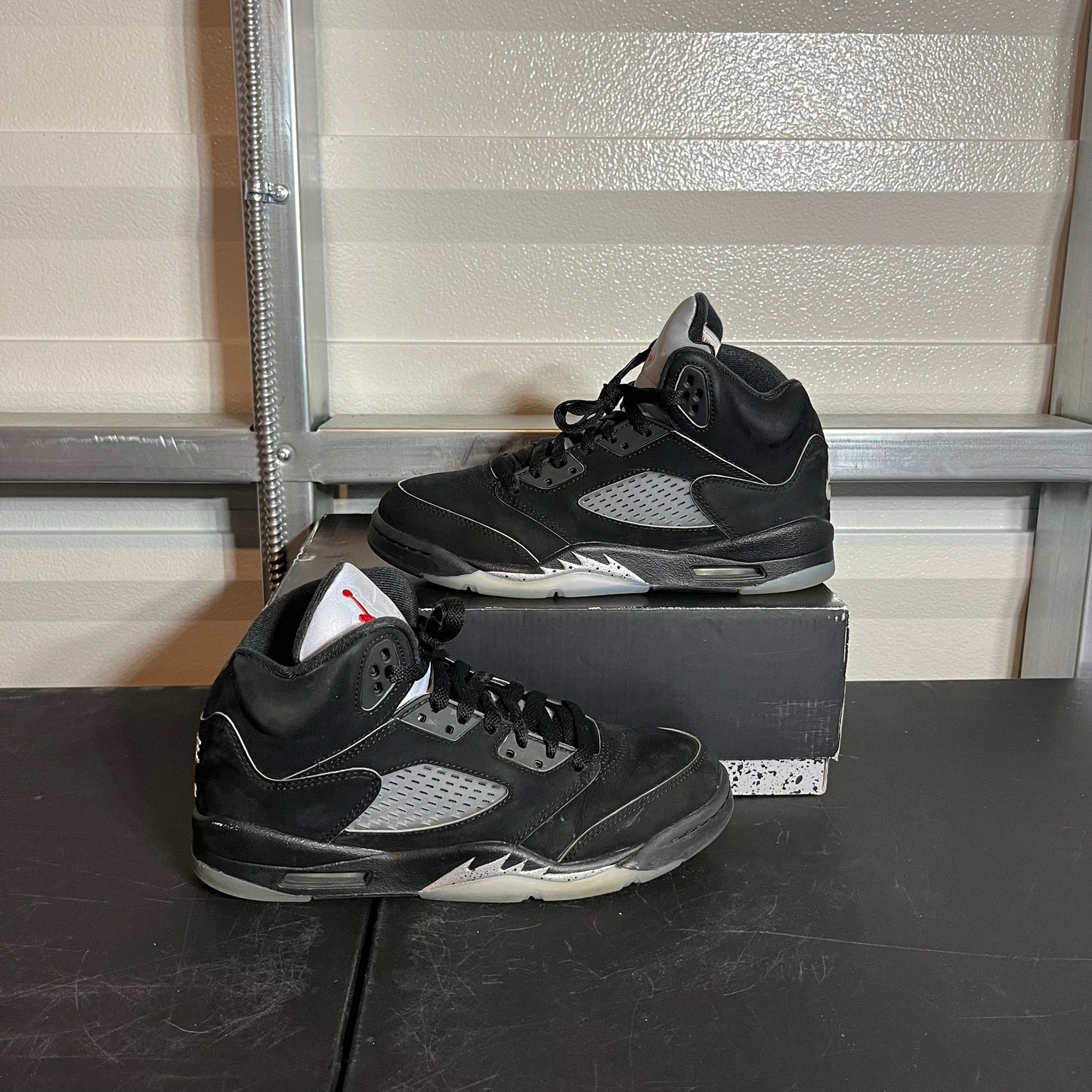 Size 7Y - AJ 5 Retro Black Metallic Reimagined