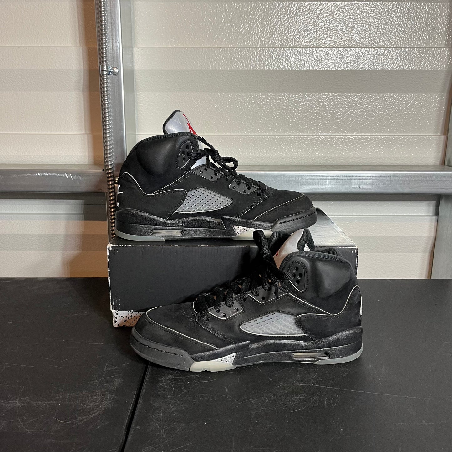 Size 7Y - AJ 5 Retro Black Metallic Reimagined
