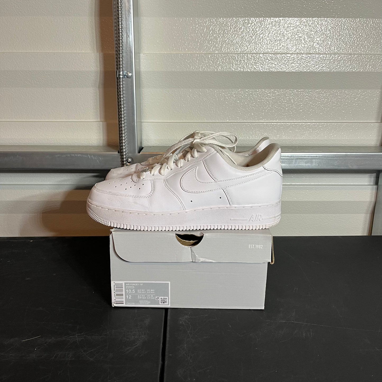 Size 10.5 - AF 1 '07 Triple White