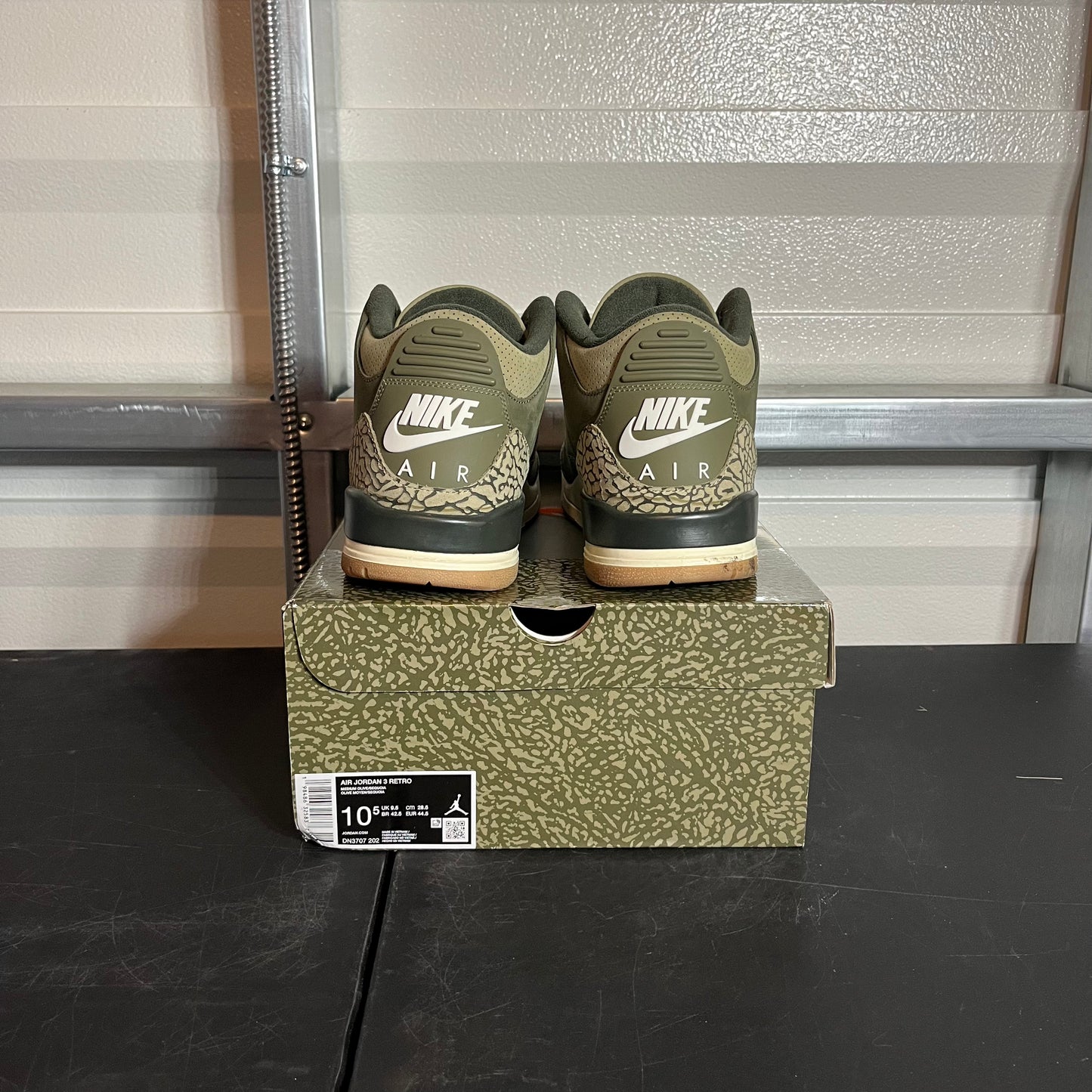 Size 10.5 - AJ 3 Retro Medium Olive
