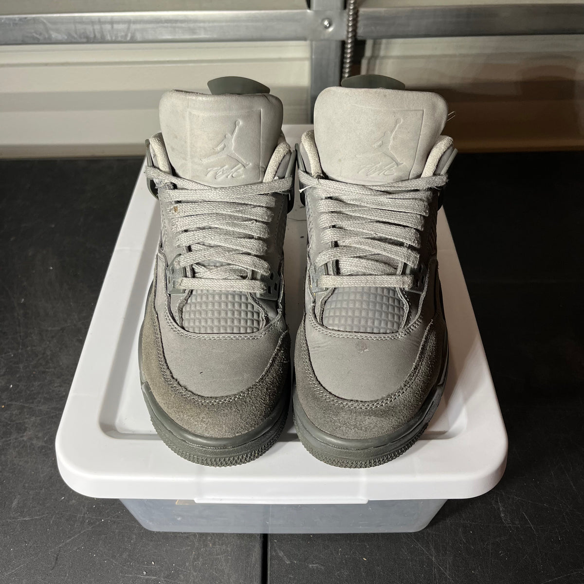 Size 6 - AJ 4 Wet Cement Grey