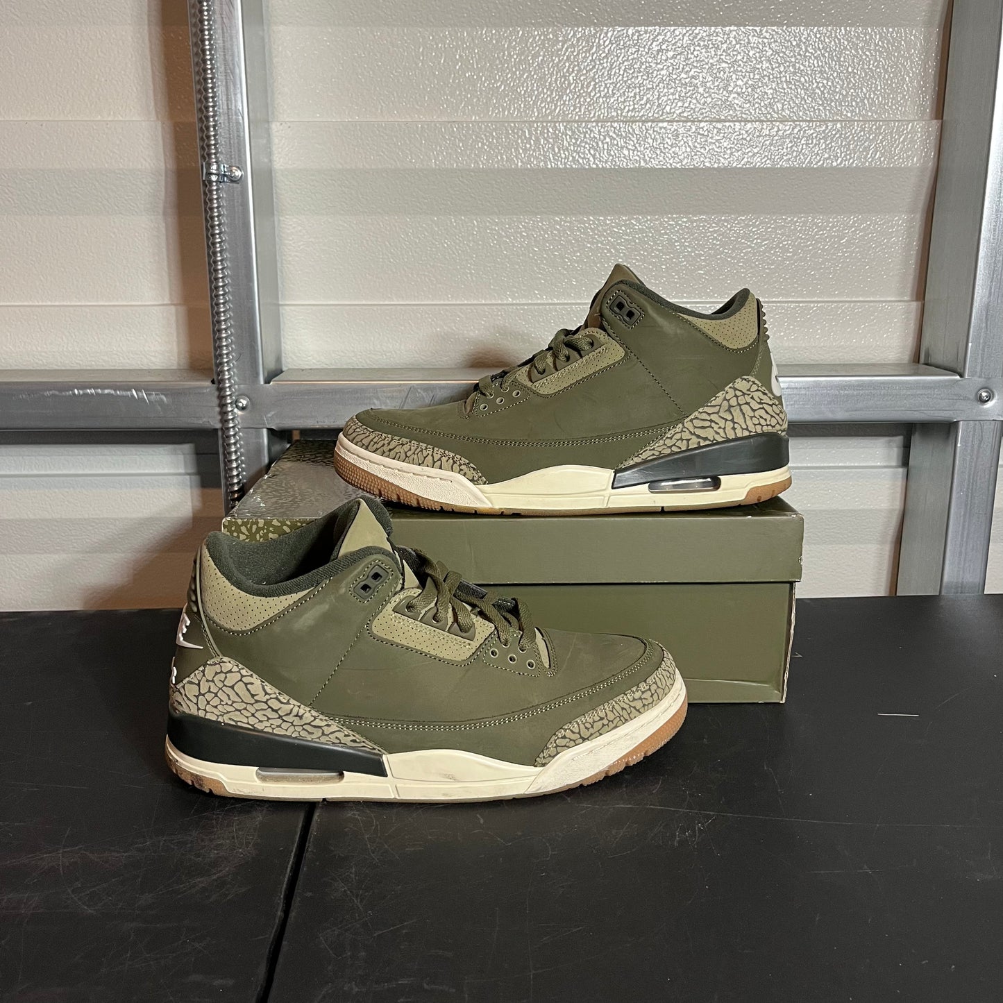 Size 10.5 - AJ 3 Retro Medium Olive