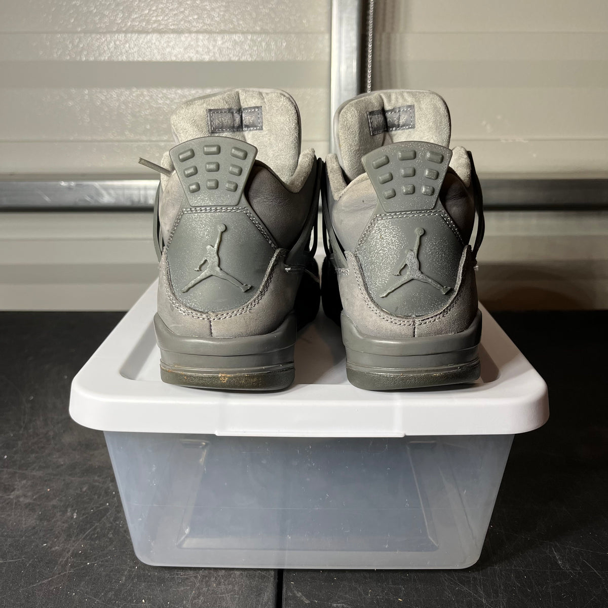 Size 6 - AJ 4 Wet Cement Grey