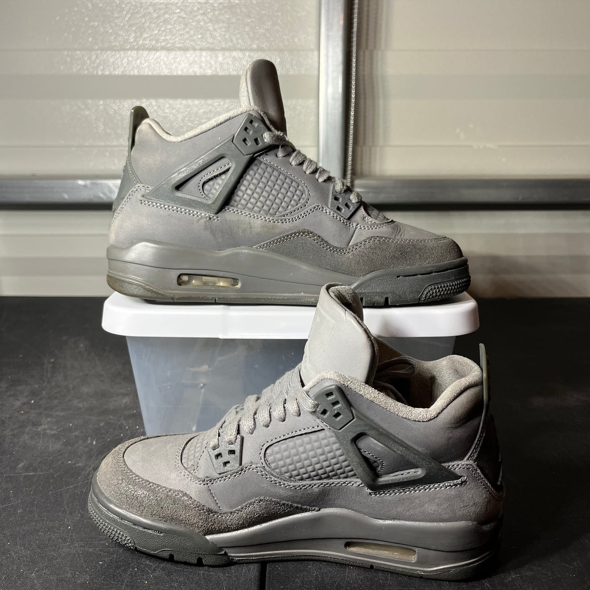 Size 6 - AJ 4 Wet Cement Grey