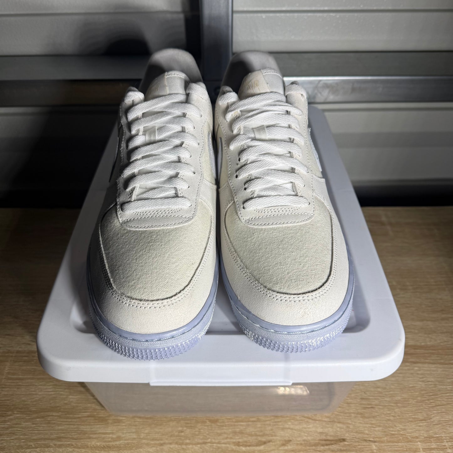 Size 10.5 - AF 1 Low EMB Summit White Blue Whisper