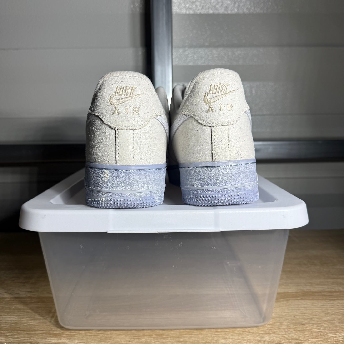 Size 10.5 - AF 1 Low EMB Summit White Blue Whisper
