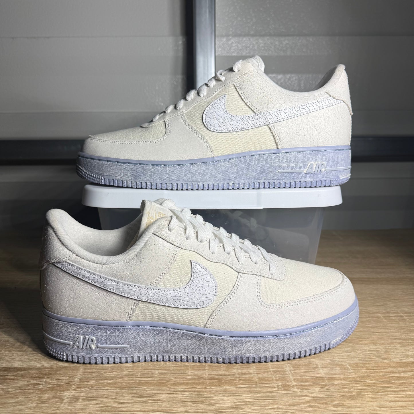Size 10.5 - AF 1 Low EMB Summit White Blue Whisper