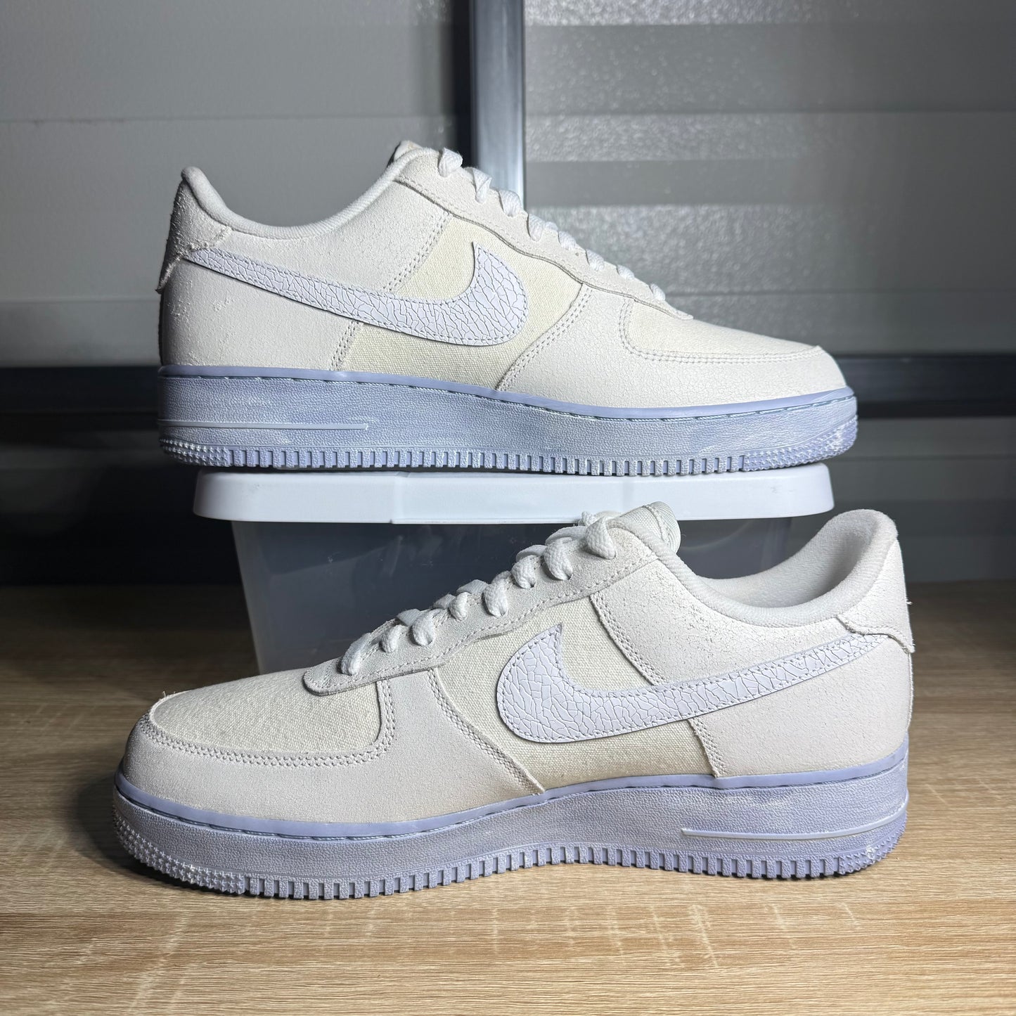 Size 10.5 - AF 1 Low EMB Summit White Blue Whisper