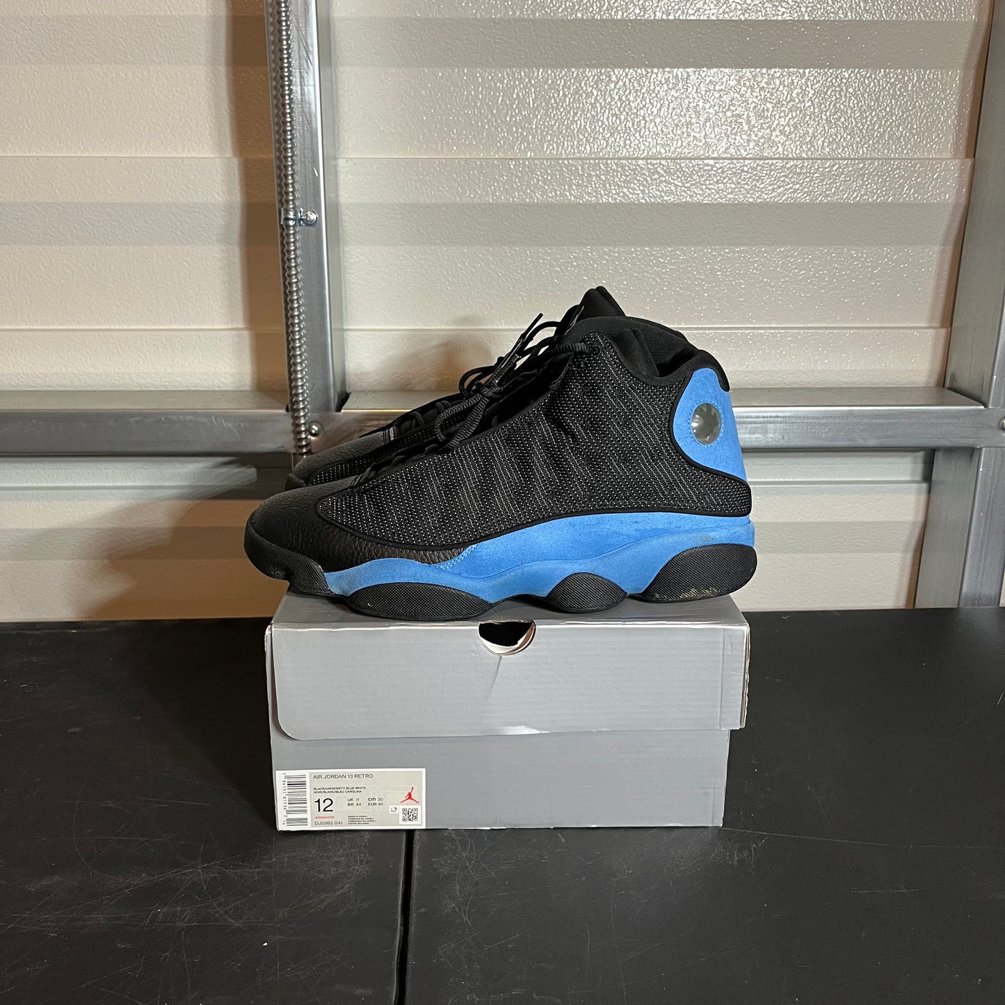 Size 12 - AJ 13 Retro Black University Blue