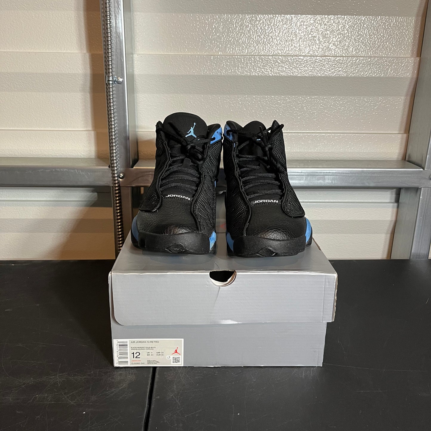 Size 12 - AJ 13 Retro Black University Blue