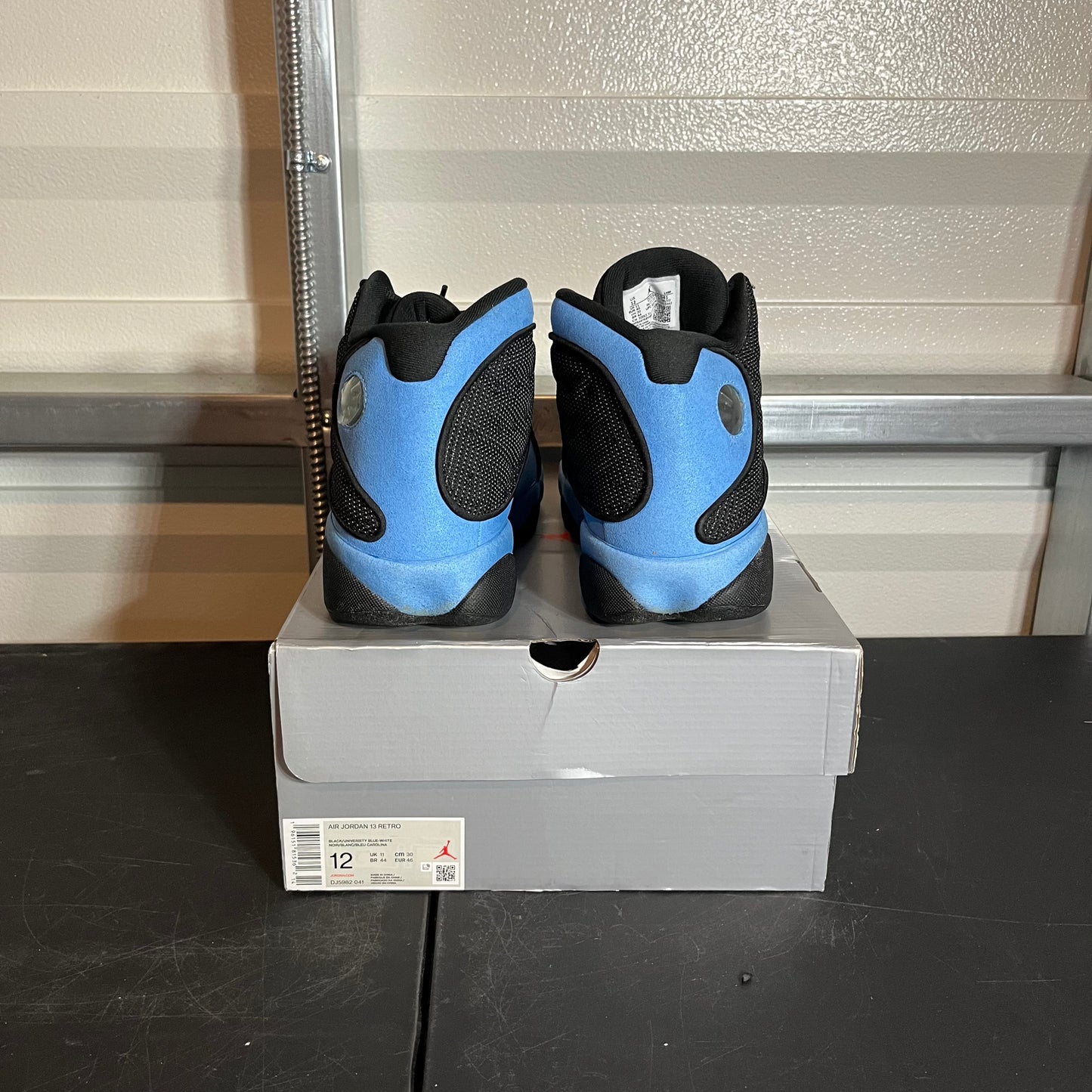 Size 12 - AJ 13 Retro Black University Blue