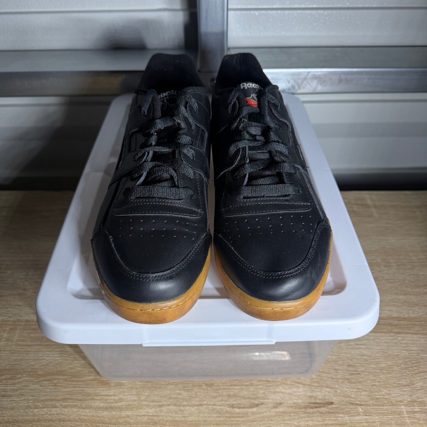Size 10.5 - Reebok Classic Workout Plus Black and Gum