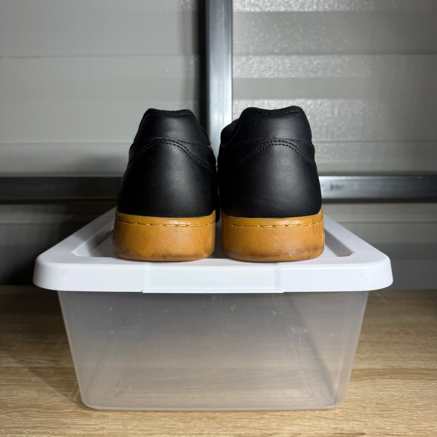 Size 10.5 - Reebok Classic Workout Plus Black and Gum