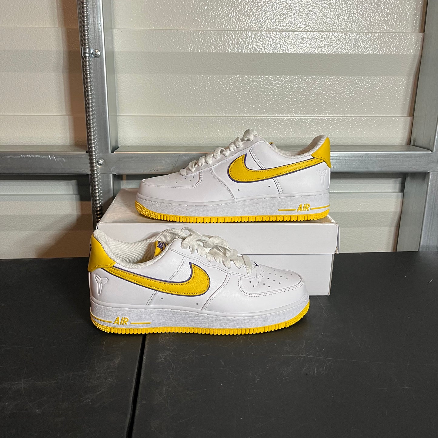 Size 8.5 - AF 1 Low Retro Kobe Bryant Lakers Home