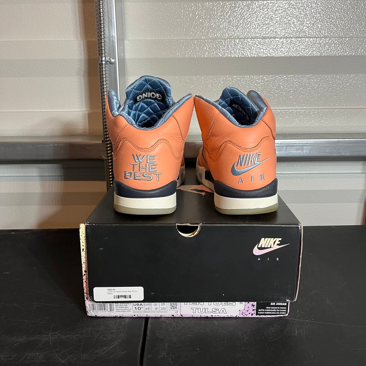 Size 10.5 - AJ 5 Retro DJ Khaled We The Best Crimson