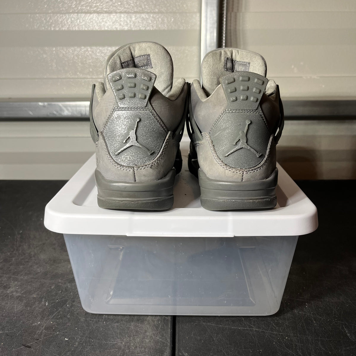 Size 5.5 - AJ 4 Wet Cement Grey