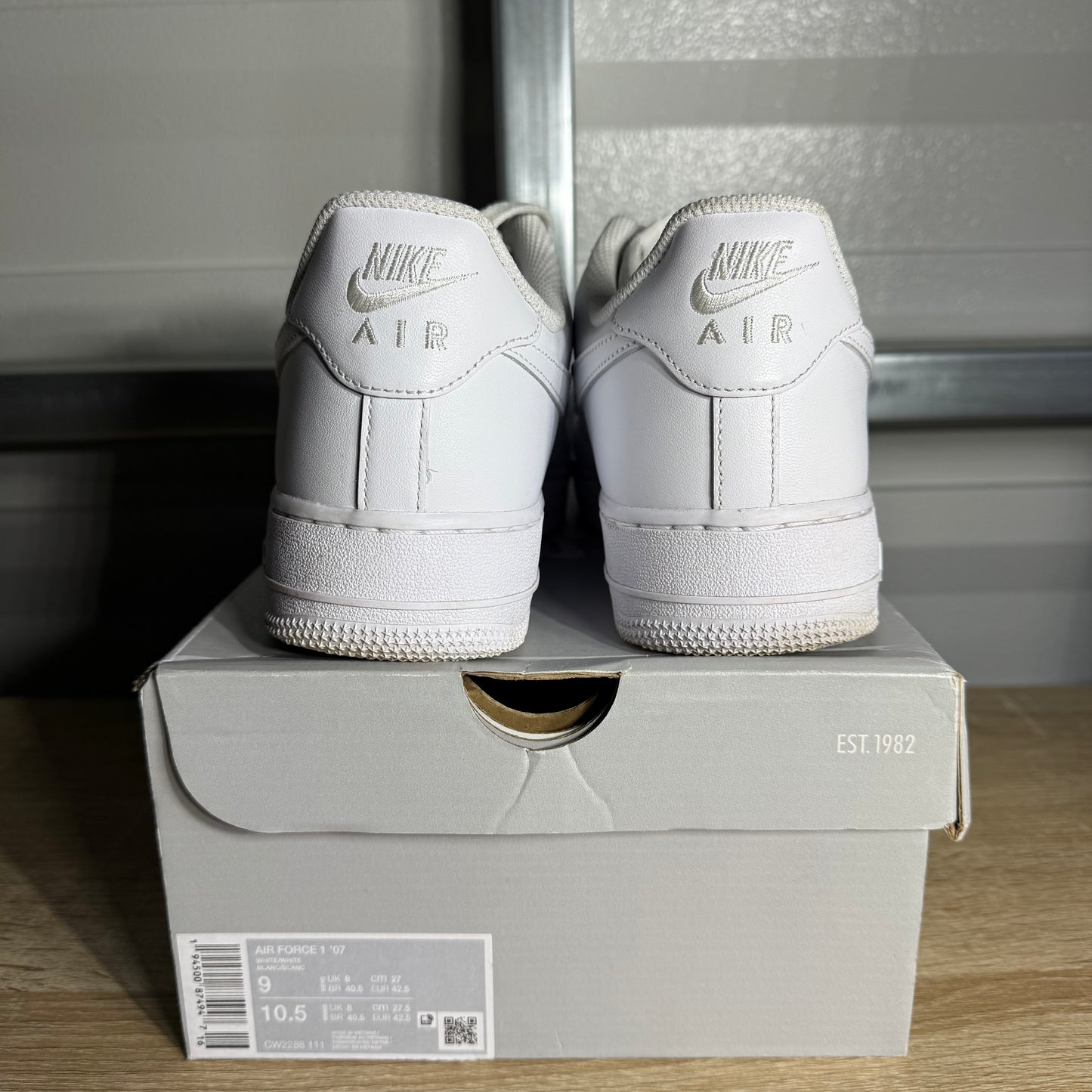 Size 9 - AF 1 Low '07 Triple White