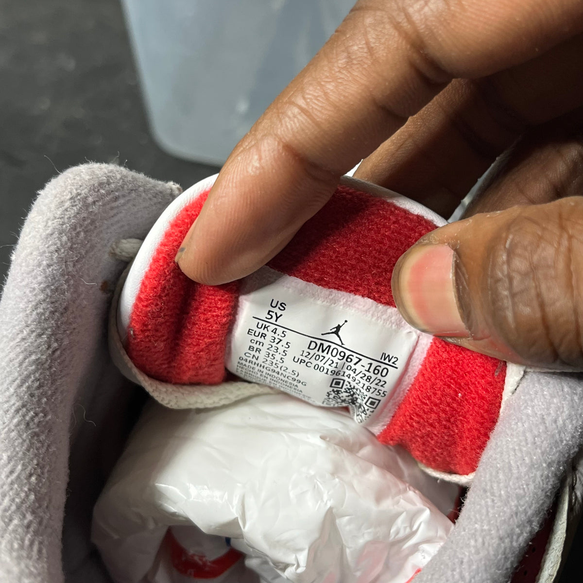 Size 5 - AJ 3 Fire Red