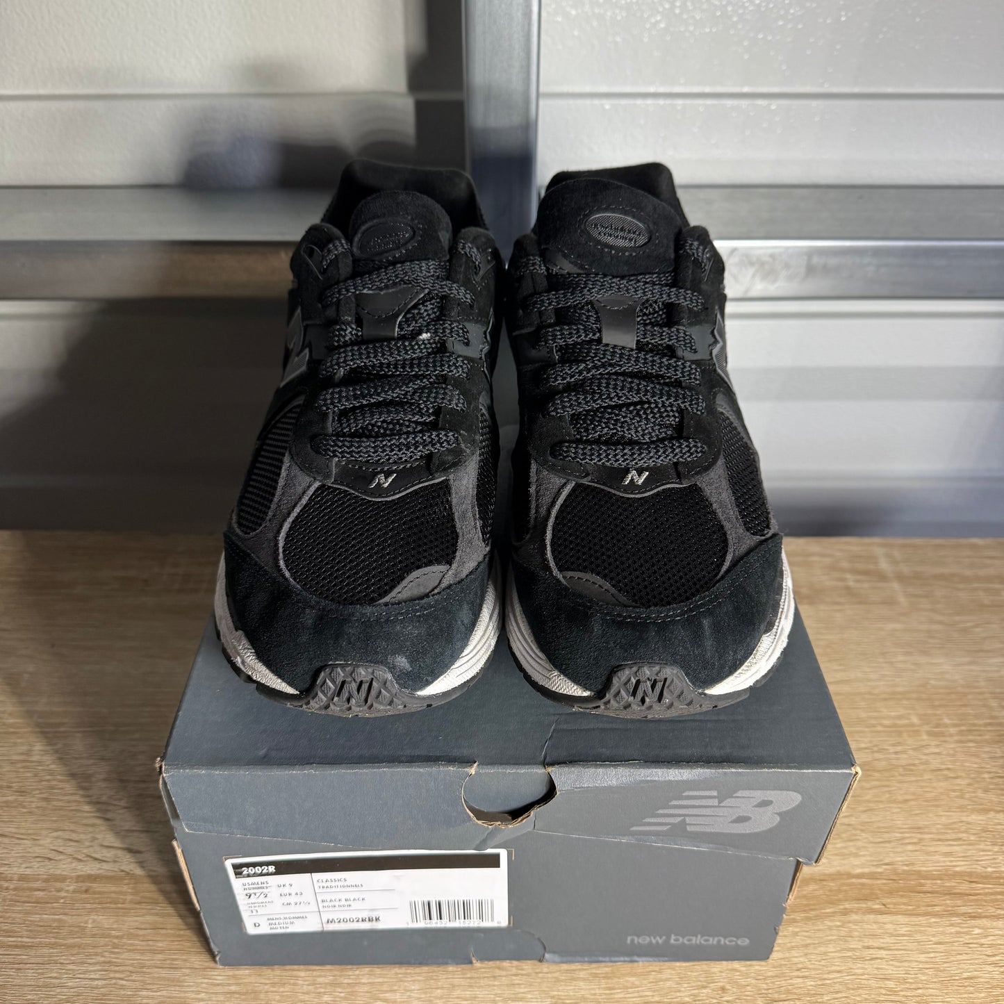 Size 9.5 - NB 2002R Black Gunmetal
