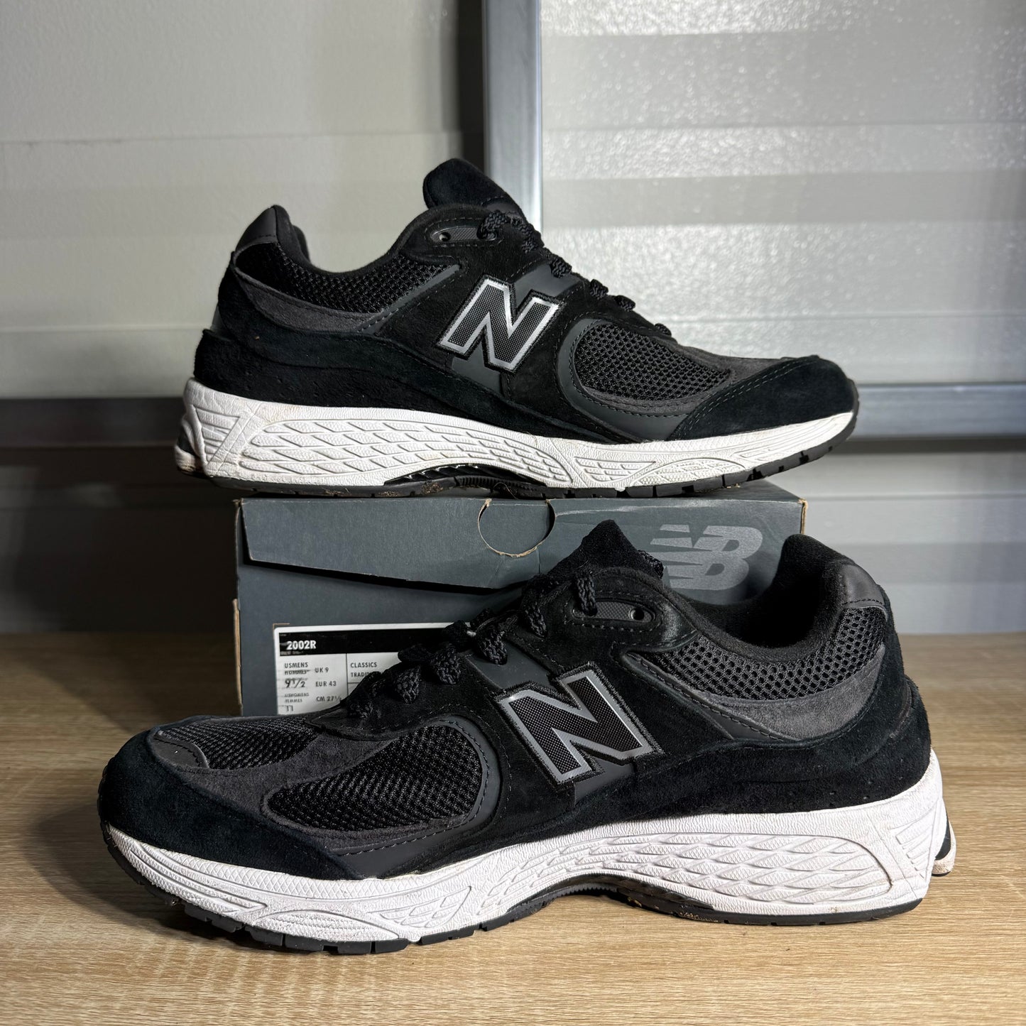 Size 9.5 - NB 2002R Black Gunmetal